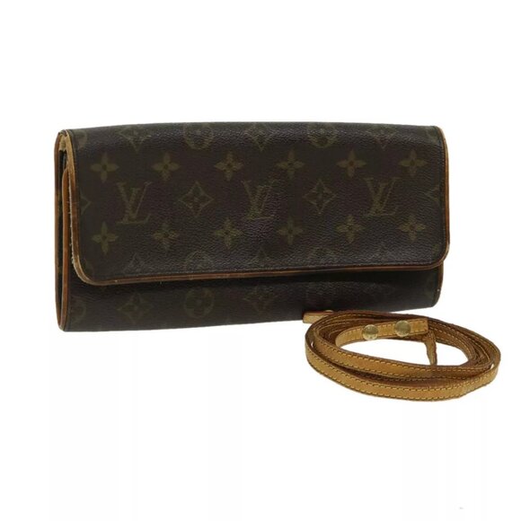LOUIS VUITTON Monogram Pochette Twin GM Shoulder Bag - Picture 1 of 16